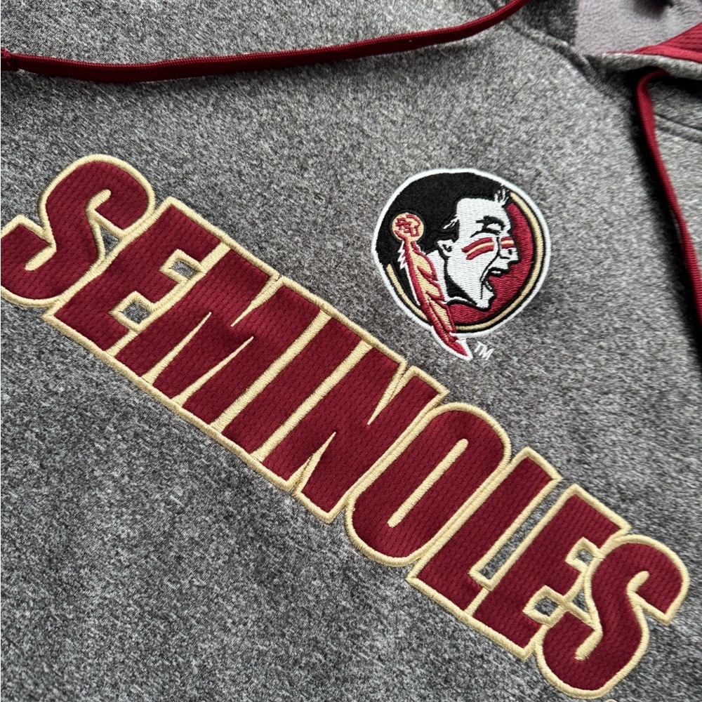 #9 Champion Florida State Seminoles Champion Elite FSU Seminoles Gray Hoodie - Picture 5 of 11